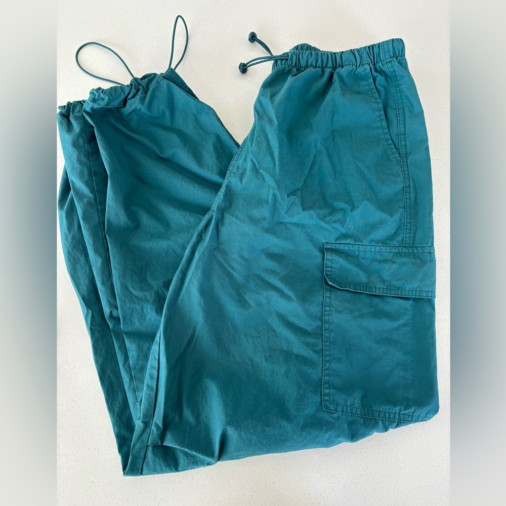 COPY - Teal Parachute Pants